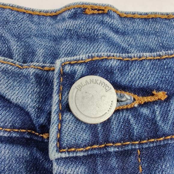 NEW BLANK NYC Cut-Off Denim Shorts Sun Rainbow - Picture 4 of 13